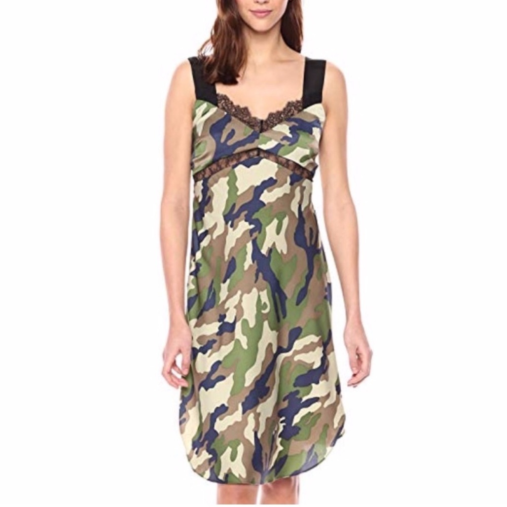 Kendall & Kylie Camo Lace Slipdress XS